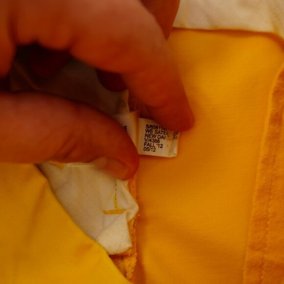 Banana‎ Republic 00P Stretch Petite Yellow Chino Pants Low Rise 27 / 24 Cotton - Picture 6 of 6